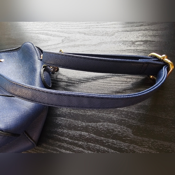 Elim and Paul Blue Cross Body Purse OS - Picture 9 of 11